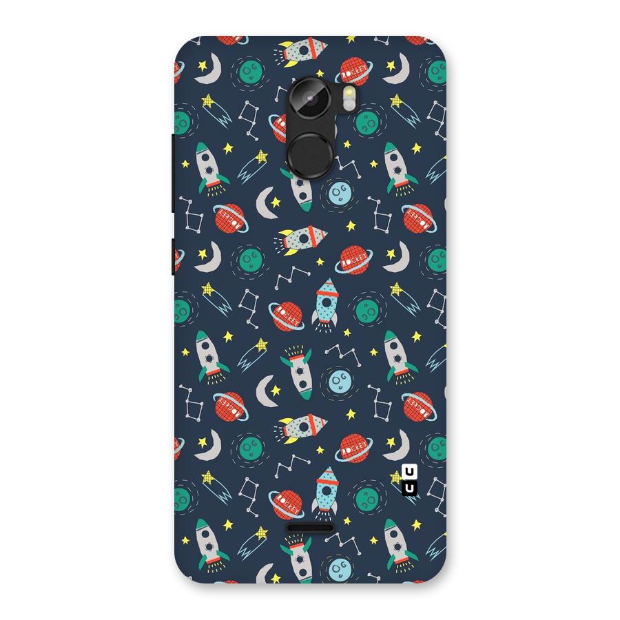 Space Rocket Pattern Back Case for Gionee X1