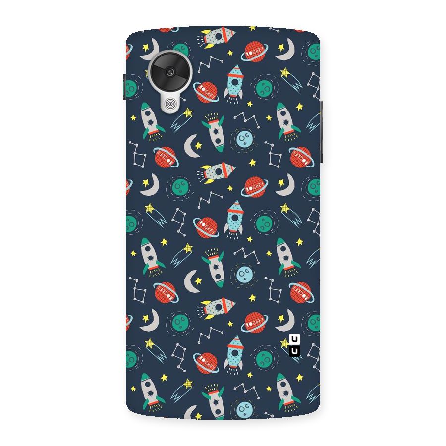 Space Rocket Pattern Back Case for Google Nexsus 5
