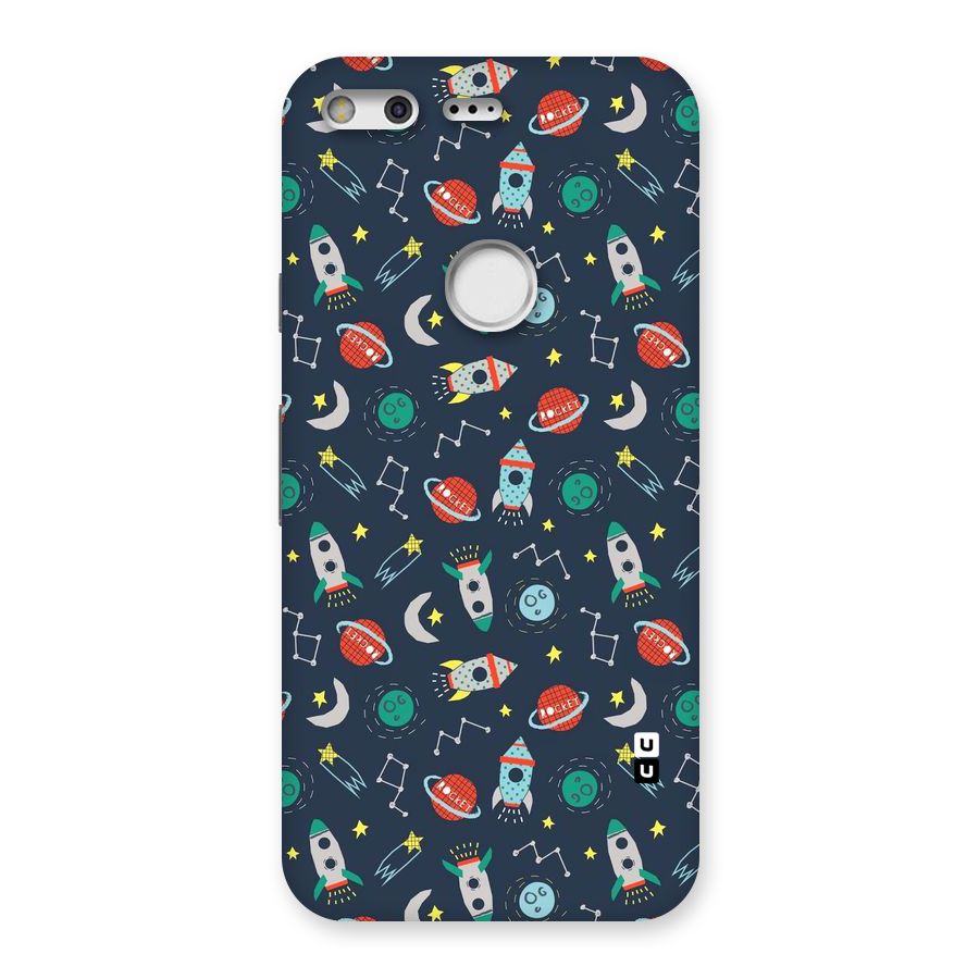 Space Rocket Pattern Back Case for Google Pixel