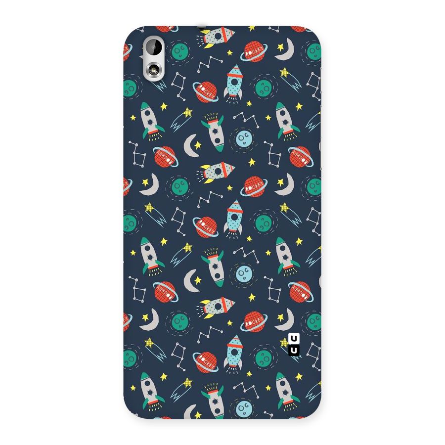 Space Rocket Pattern Back Case for HTC Desire 816g