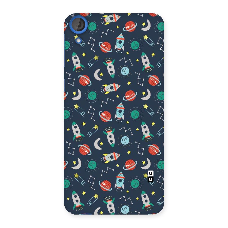 Space Rocket Pattern Back Case for HTC Desire 820