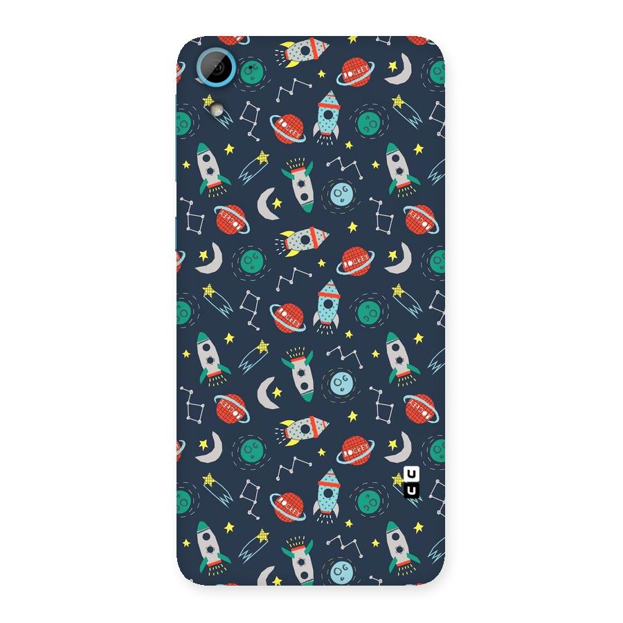 Space Rocket Pattern Back Case for HTC Desire 826