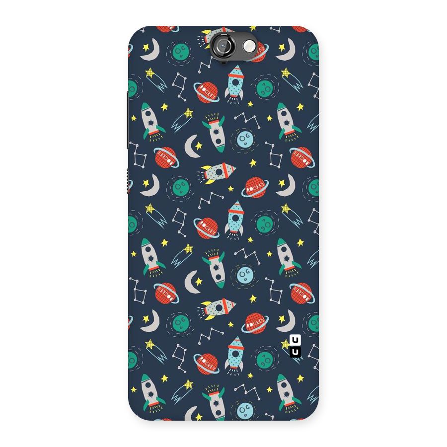 Space Rocket Pattern Back Case for HTC One A9
