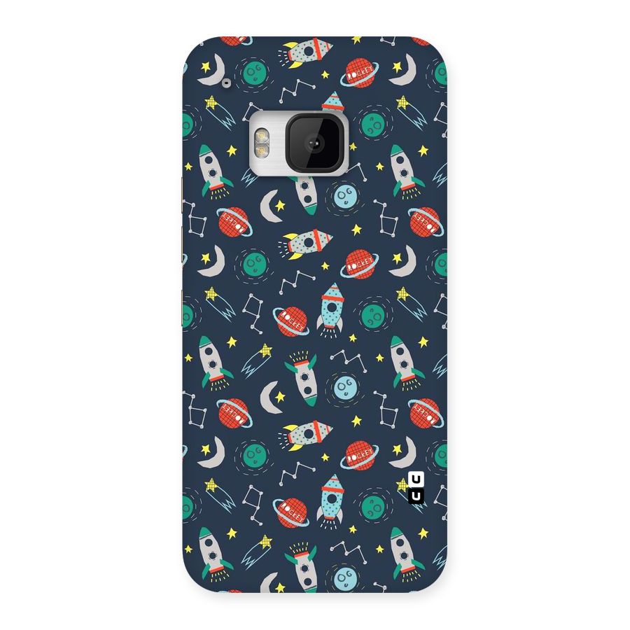 Space Rocket Pattern Back Case for HTC One M9