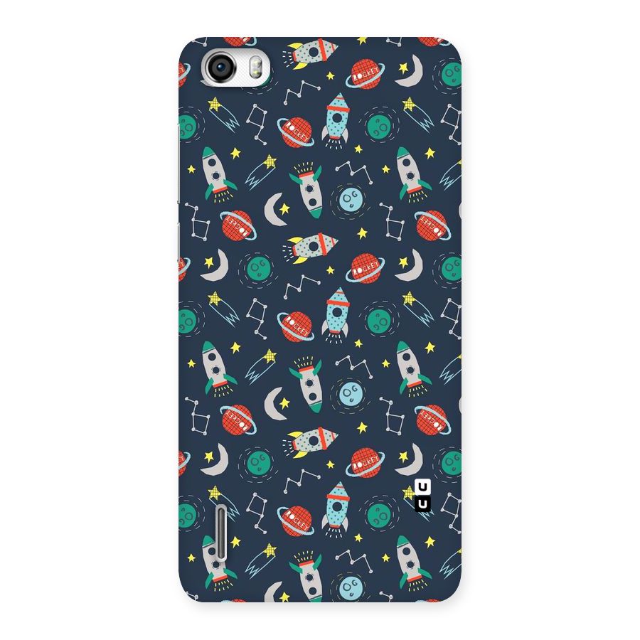 Space Rocket Pattern Back Case for Honor 6