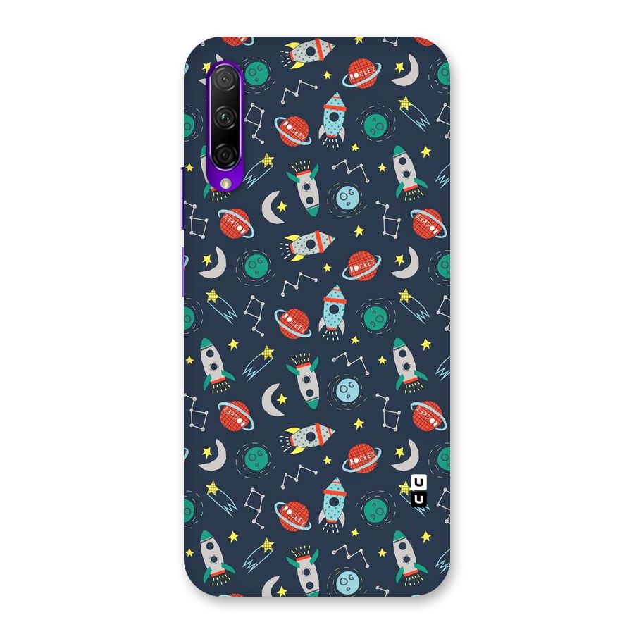 Space Rocket Pattern Back Case for Honor 9X Pro