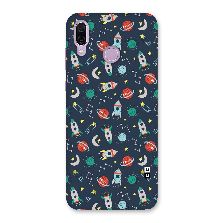 Space Rocket Pattern Back Case for Honor Play