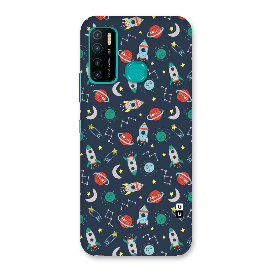 Space Rocket Pattern Back Case for Infinix Hot 9 Pro