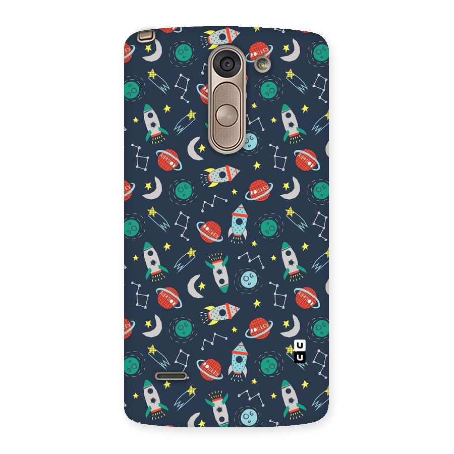 Space Rocket Pattern Back Case for LG G3 Stylus