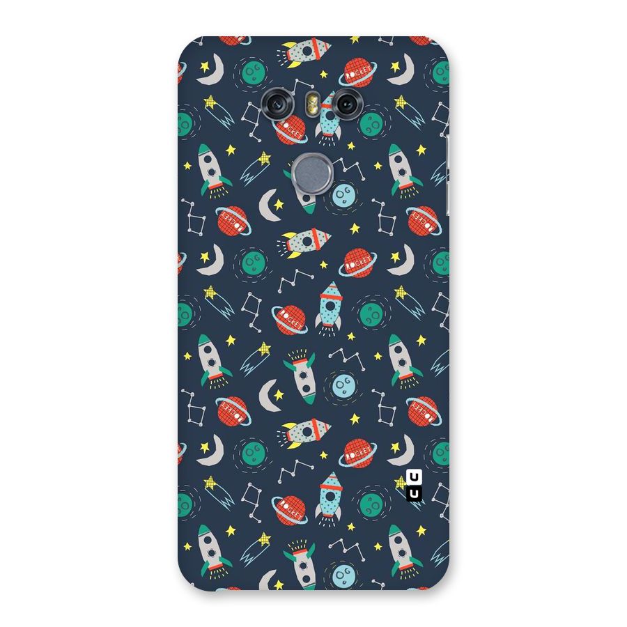 Space Rocket Pattern Back Case for LG G6