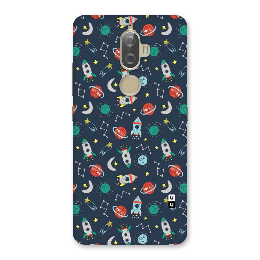 Space Rocket Pattern Back Case for Lenovo K8 Plus