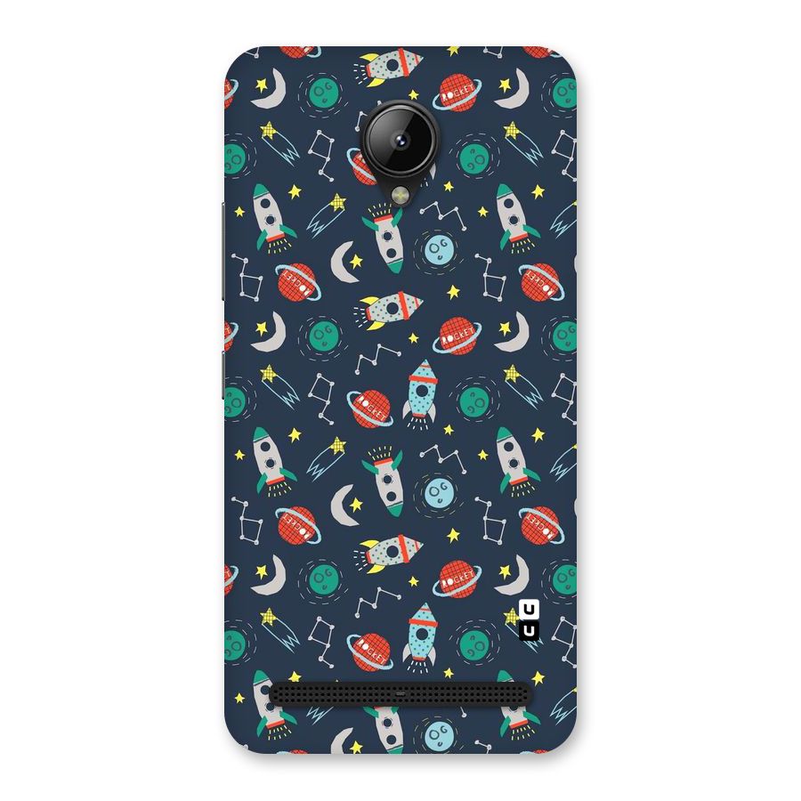 Space Rocket Pattern Back Case for Lenovo C2