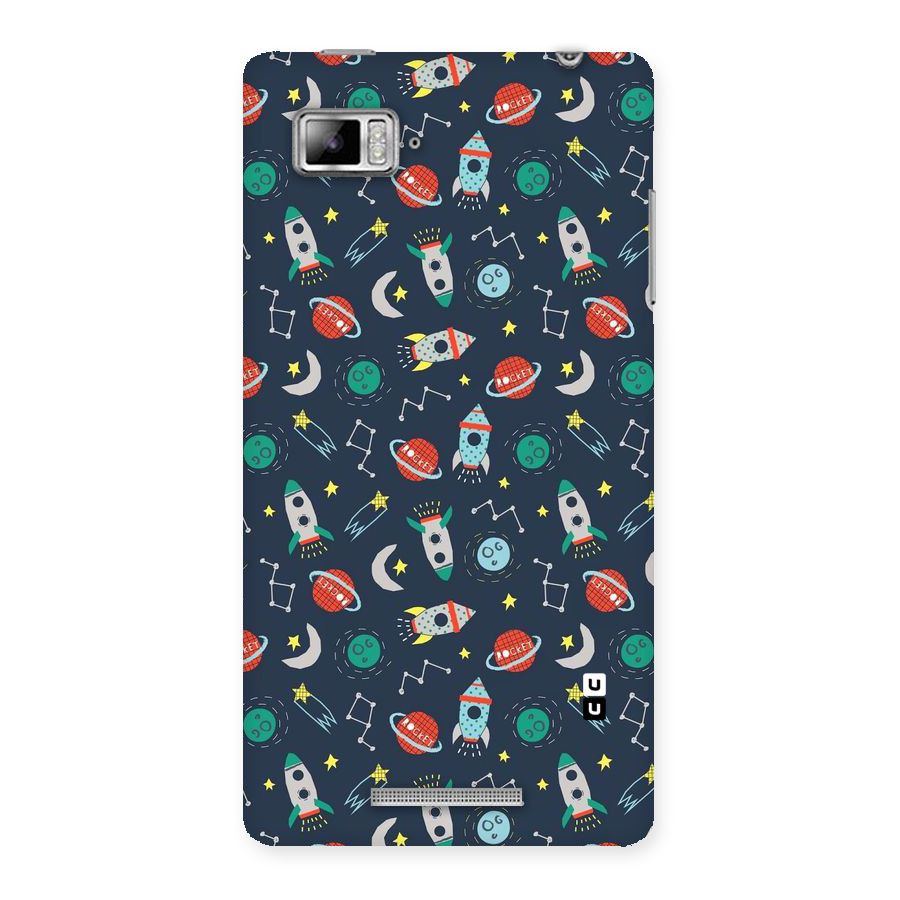 Space Rocket Pattern Back Case for Lenovo Vibe Z K910