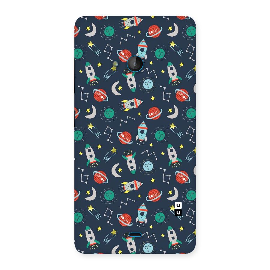Space Rocket Pattern Back Case for Lumia 540