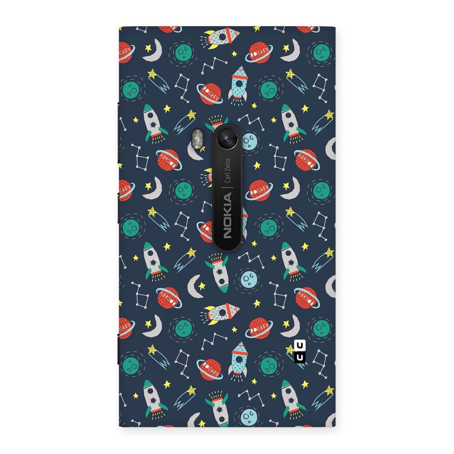 Space Rocket Pattern Back Case for Lumia 920