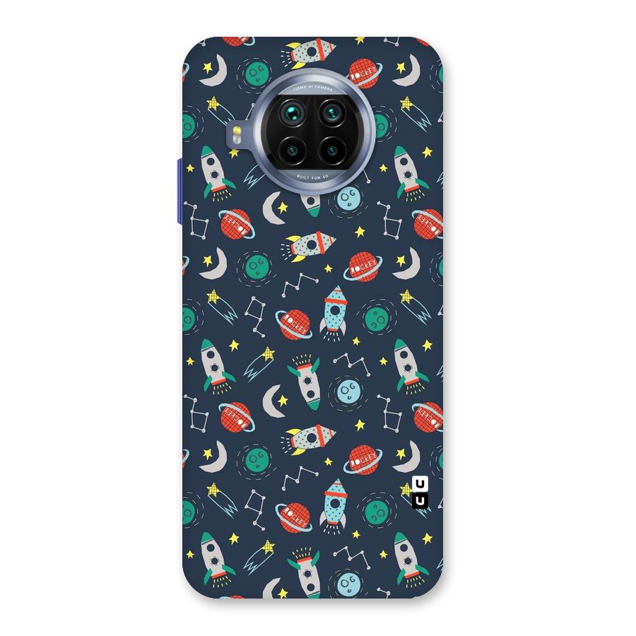 Space Rocket Pattern Back Case for Mi 10i