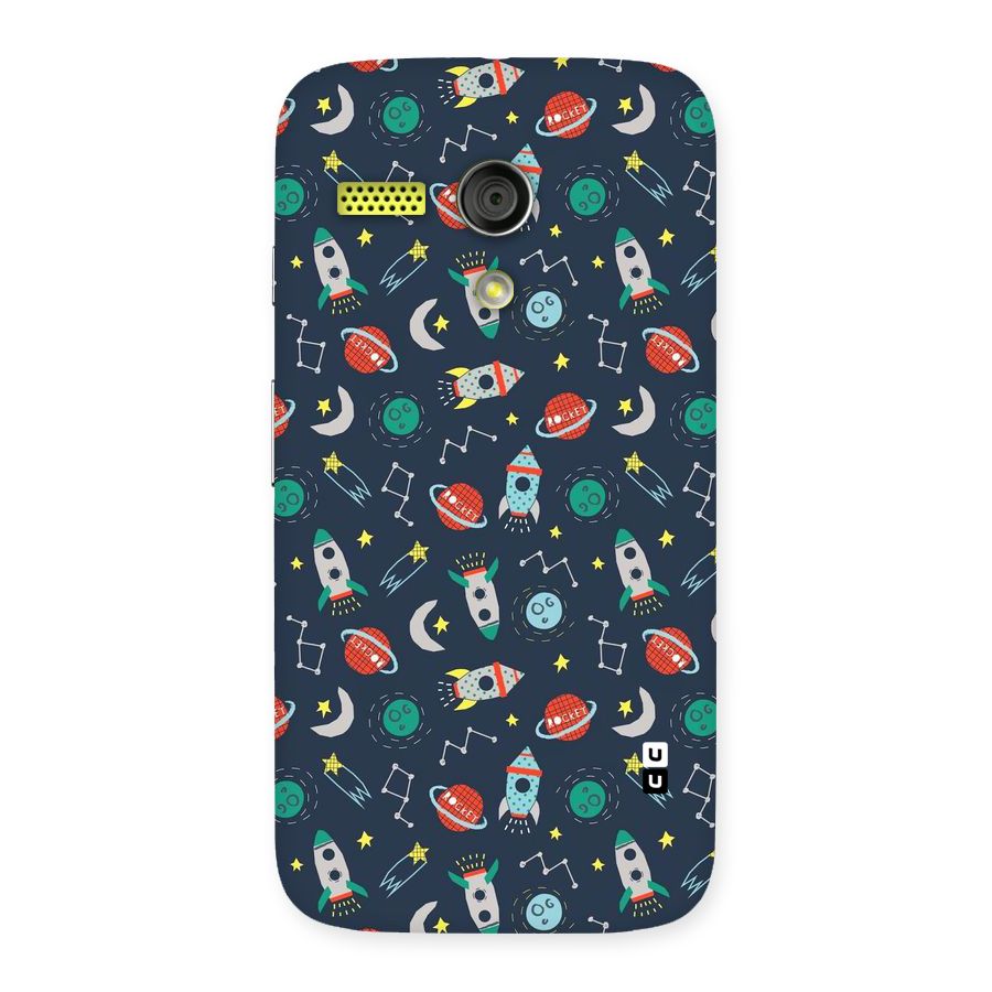 Space Rocket Pattern Back Case for Moto G