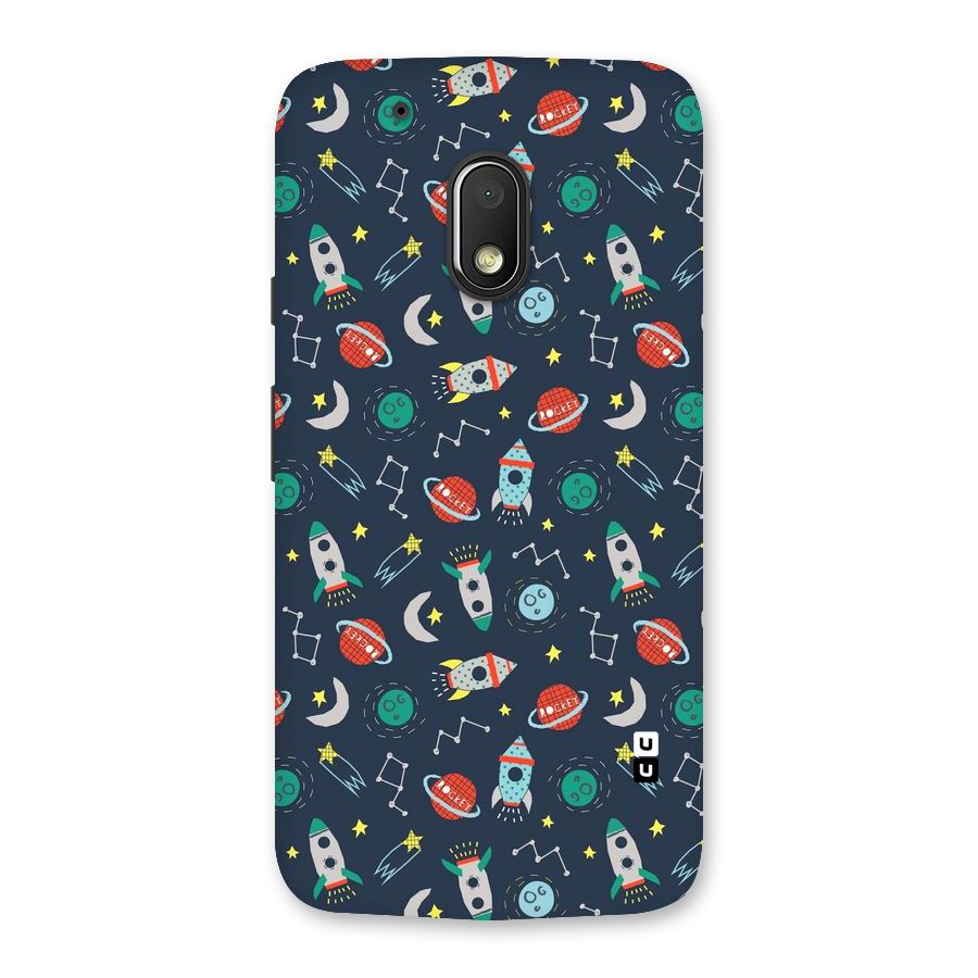 Space Rocket Pattern Back Case for Moto G4 Play