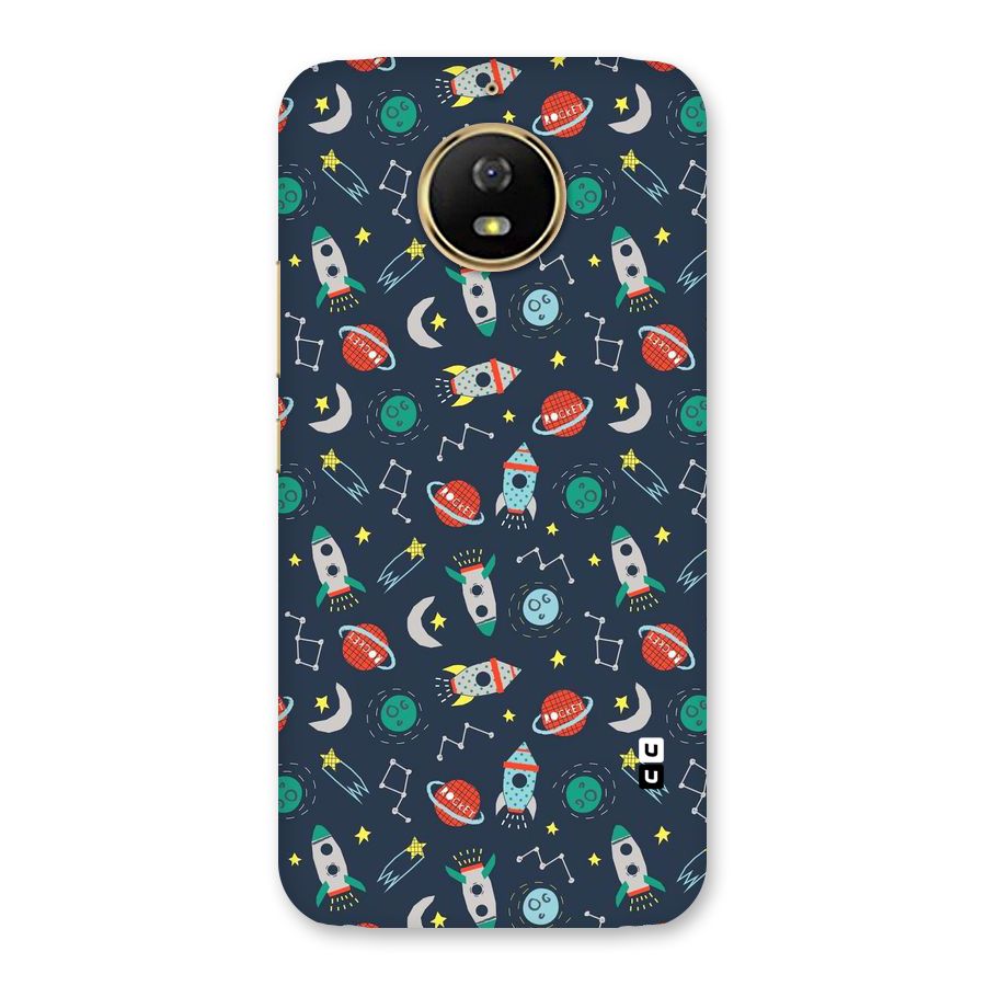 Space Rocket Pattern Back Case for Moto G5s