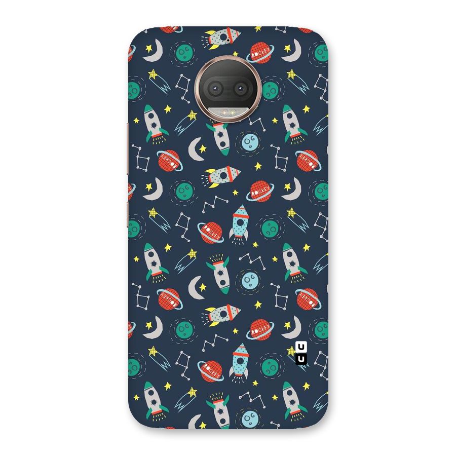 Space Rocket Pattern Back Case for Moto G5s Plus