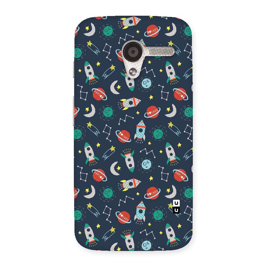 Space Rocket Pattern Back Case for Moto X