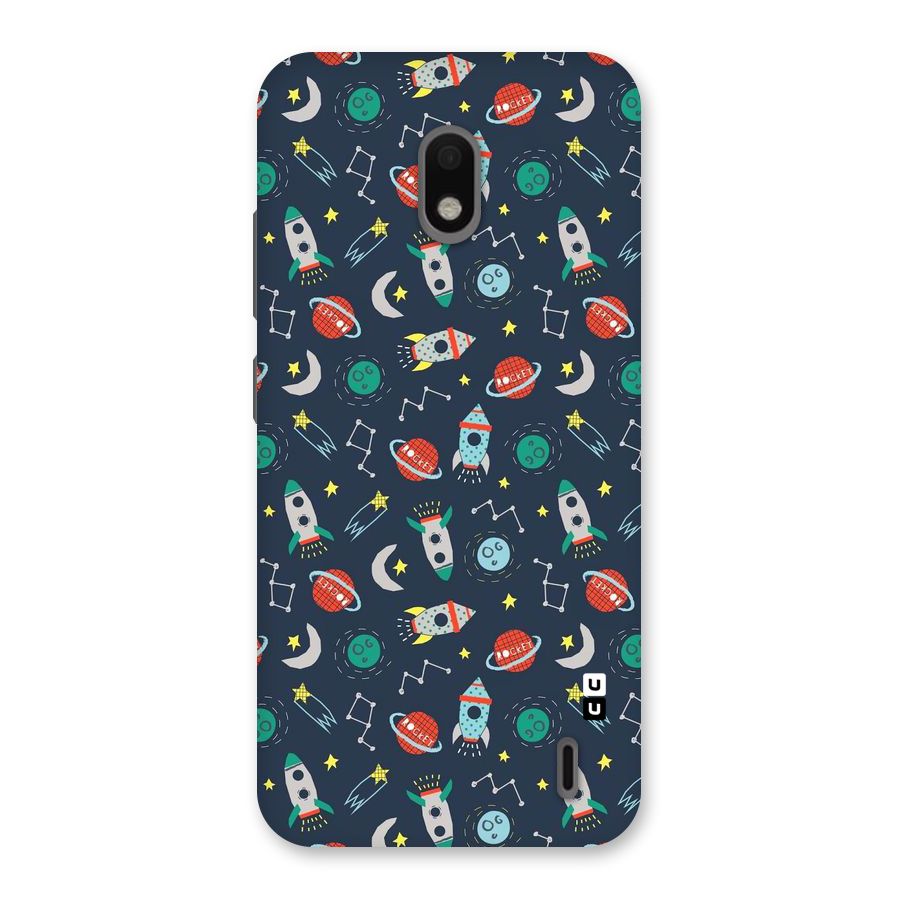 Space Rocket Pattern Back Case for Nokia 2.2