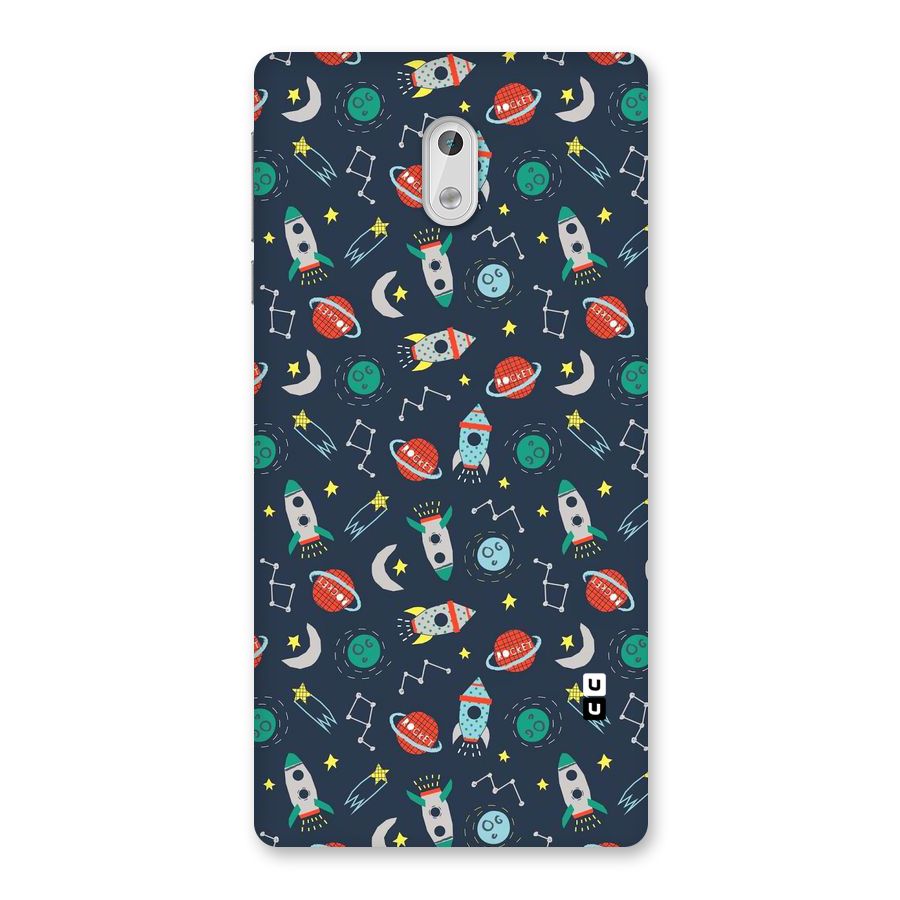 Space Rocket Pattern Back Case for Nokia 3