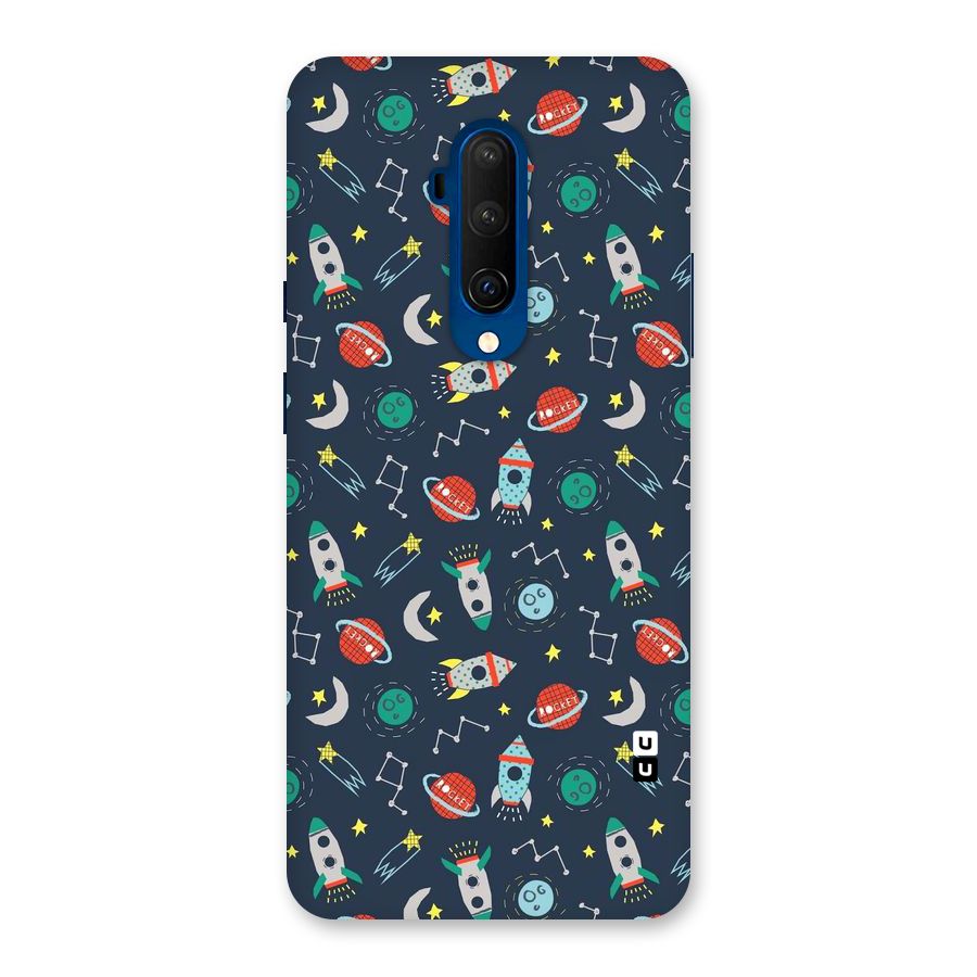 Space Rocket Pattern Back Case for OnePlus 7T Pro