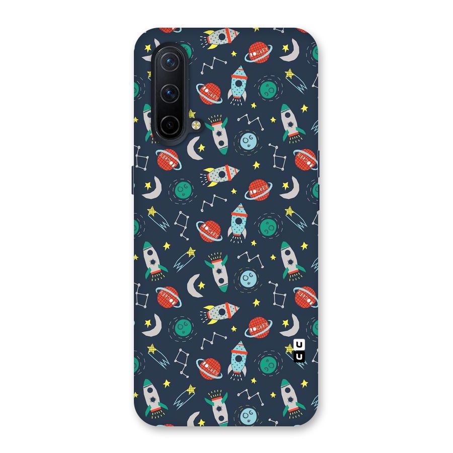 Space Rocket Pattern Back Case for OnePlus Nord CE 5G