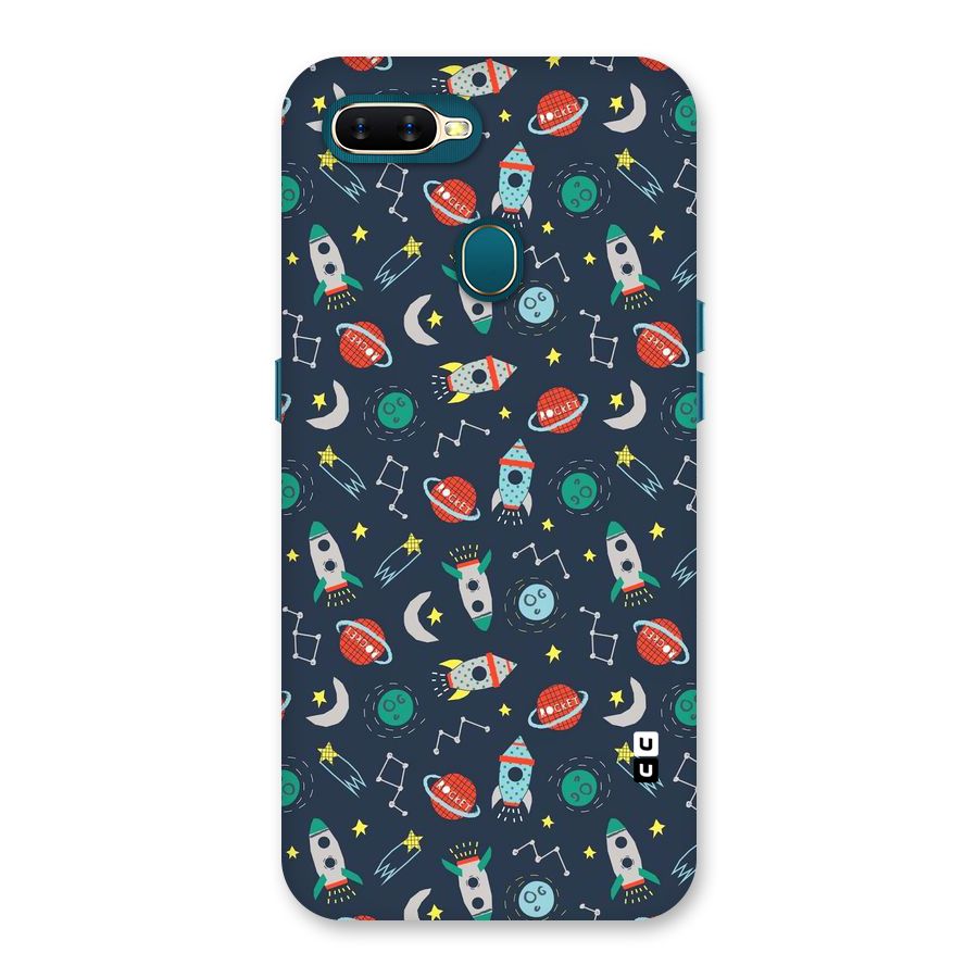 Space Rocket Pattern Back Case for Oppo A11k