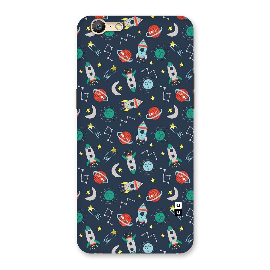 Space Rocket Pattern Back Case for Oppo A57
