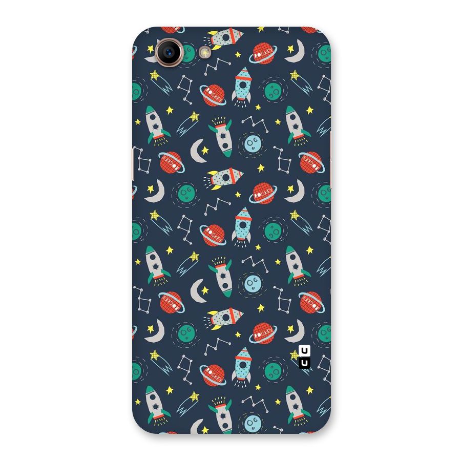 Space Rocket Pattern Back Case for Oppo A83 (2018)
