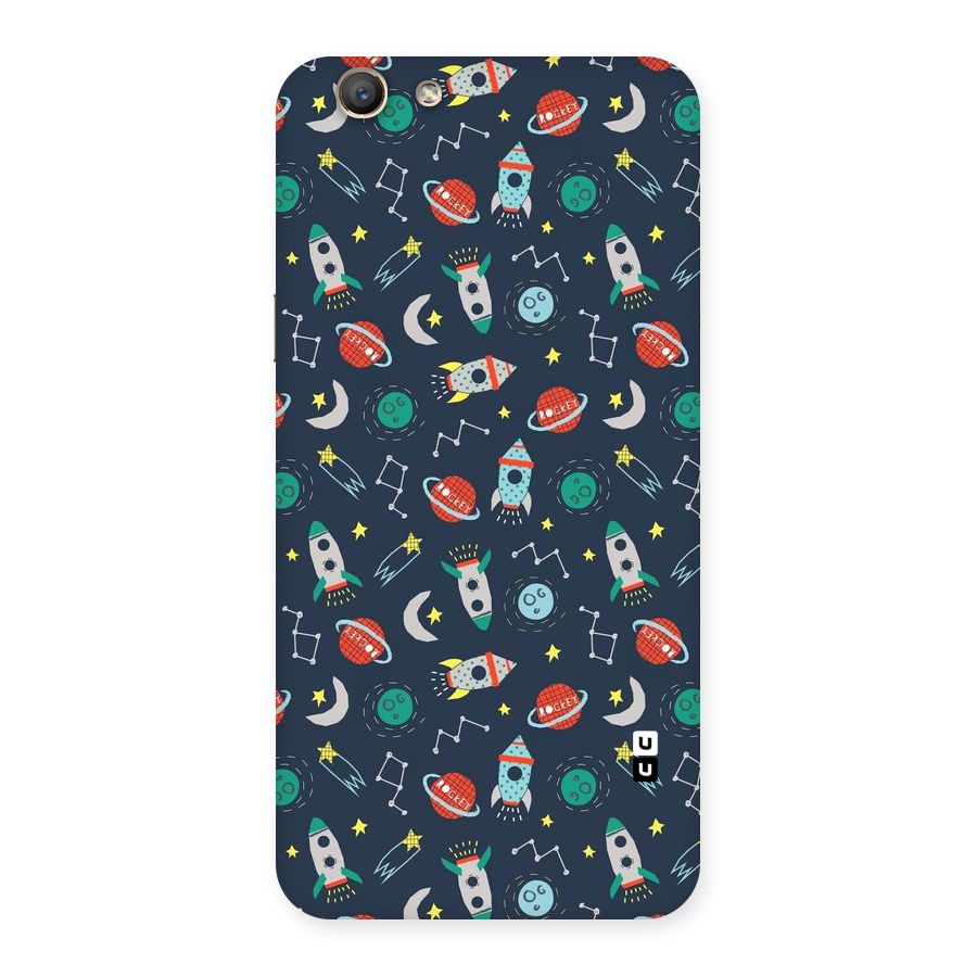 Space Rocket Pattern Back Case for Oppo F1s
