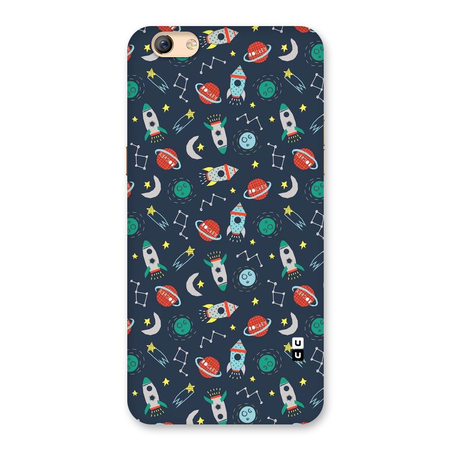 Space Rocket Pattern Back Case for Oppo F3 Plus