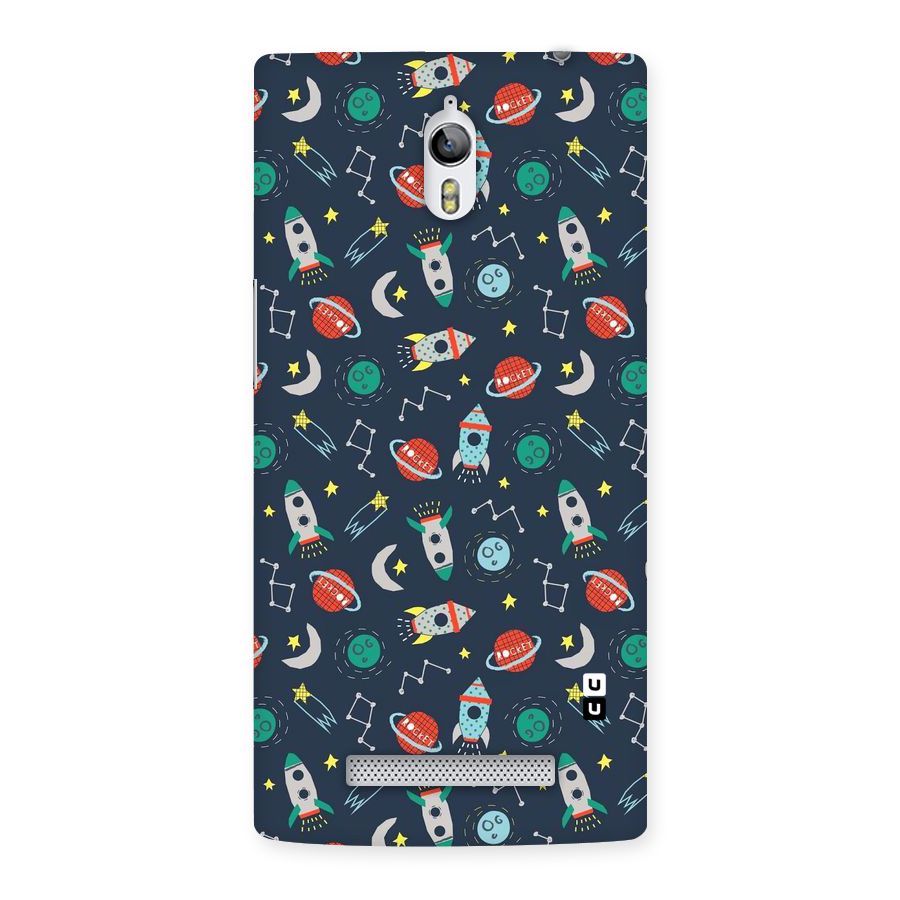 Space Rocket Pattern Back Case for Oppo Find 7