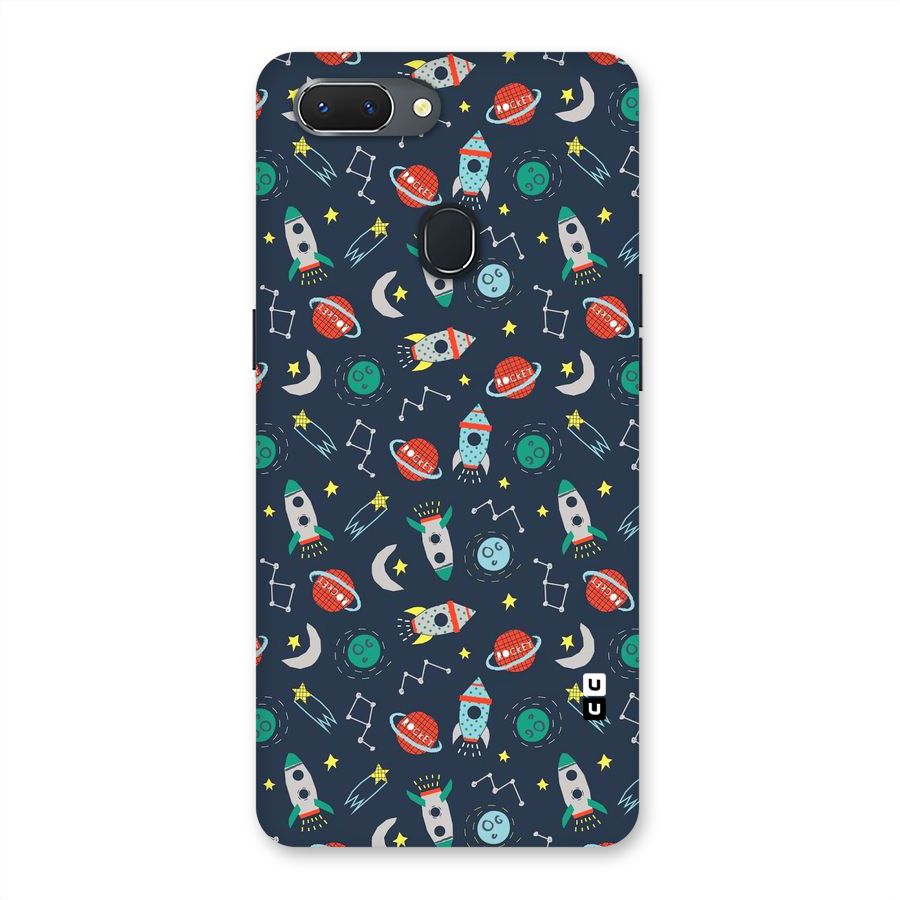 Space Rocket Pattern Back Case for Oppo Realme 2
