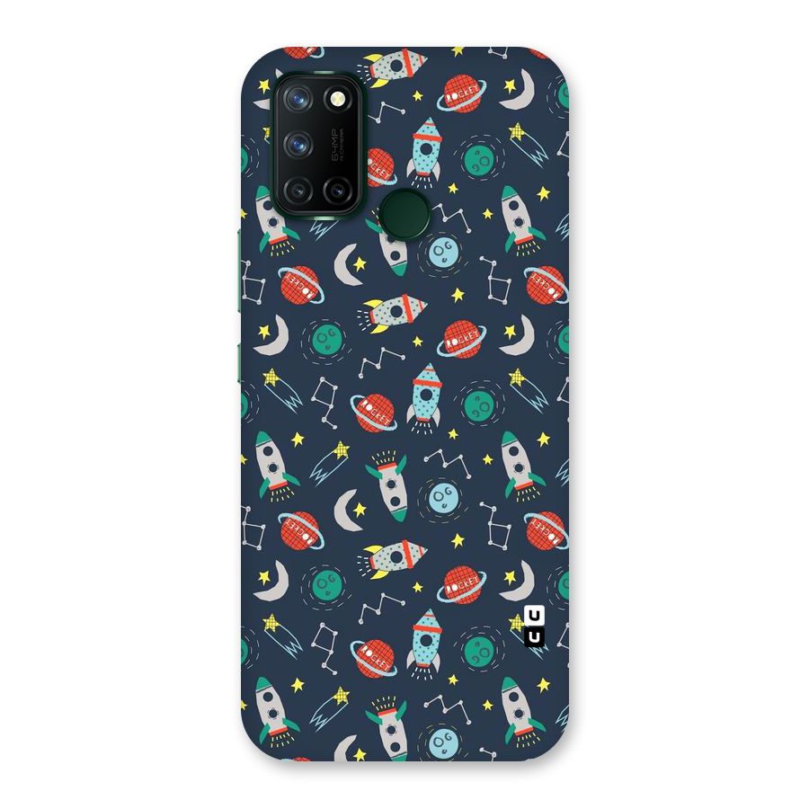 Space Rocket Pattern Back Case for Realme 7i