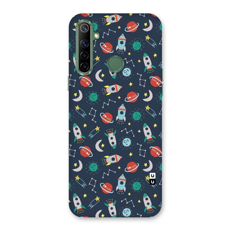 Space Rocket Pattern Back Case for Realme Narzo 10