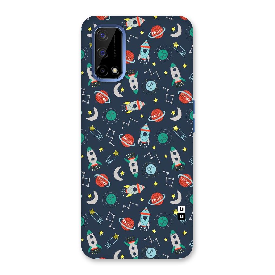 Space Rocket Pattern Back Case for Realme Narzo 30 Pro