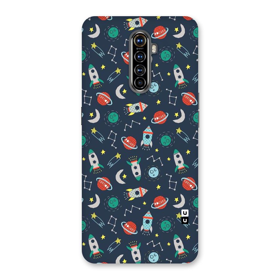 Space Rocket Pattern Back Case for Realme X2 Pro