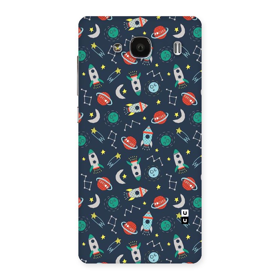 Space Rocket Pattern Back Case for Redmi 2