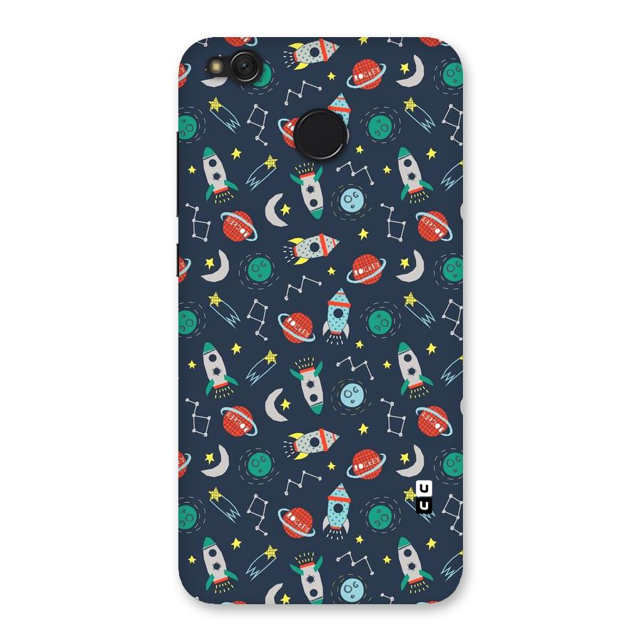 Space Rocket Pattern Back Case for Redmi 4