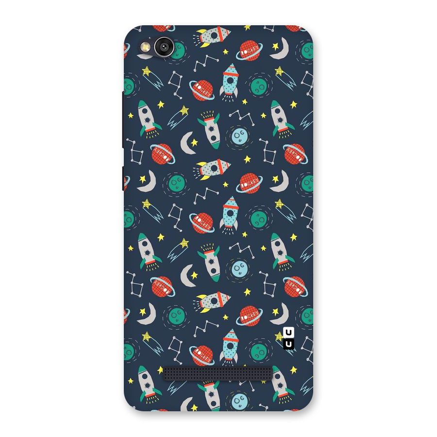 Space Rocket Pattern Back Case for Redmi 4A