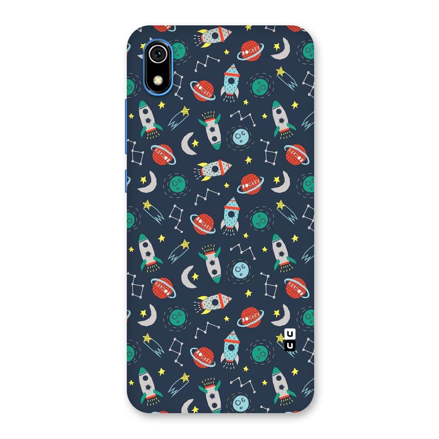 Space Rocket Pattern Back Case for Redmi 7A