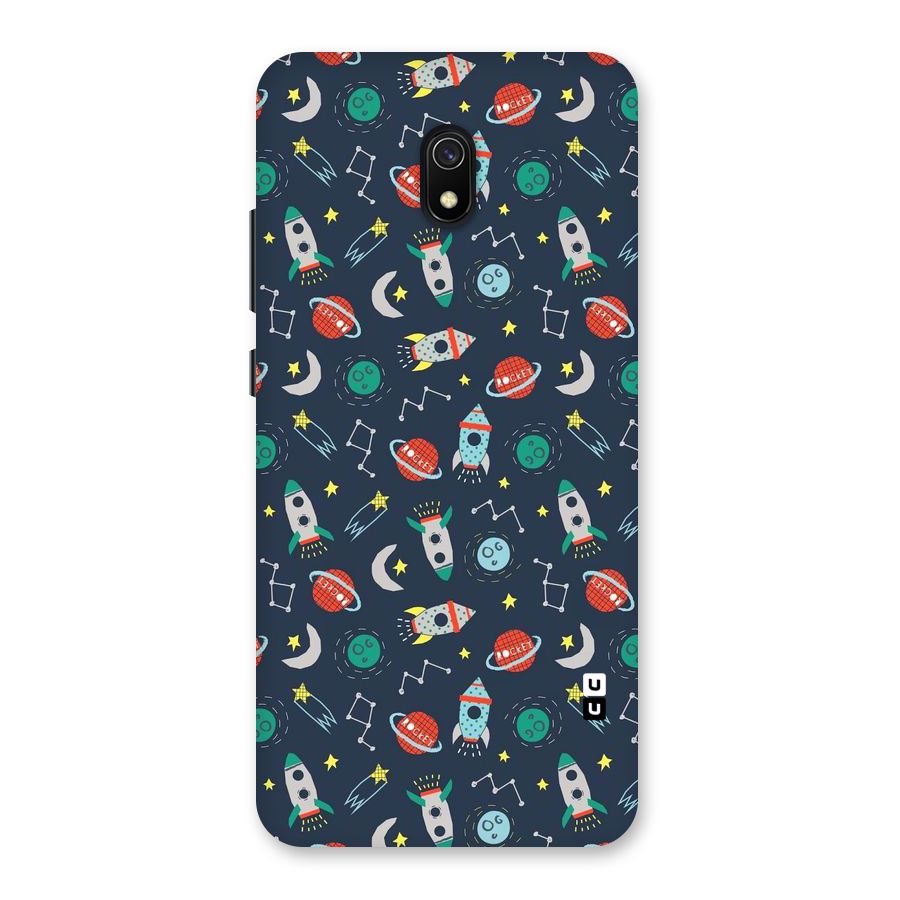 Space Rocket Pattern Back Case for Redmi 8A