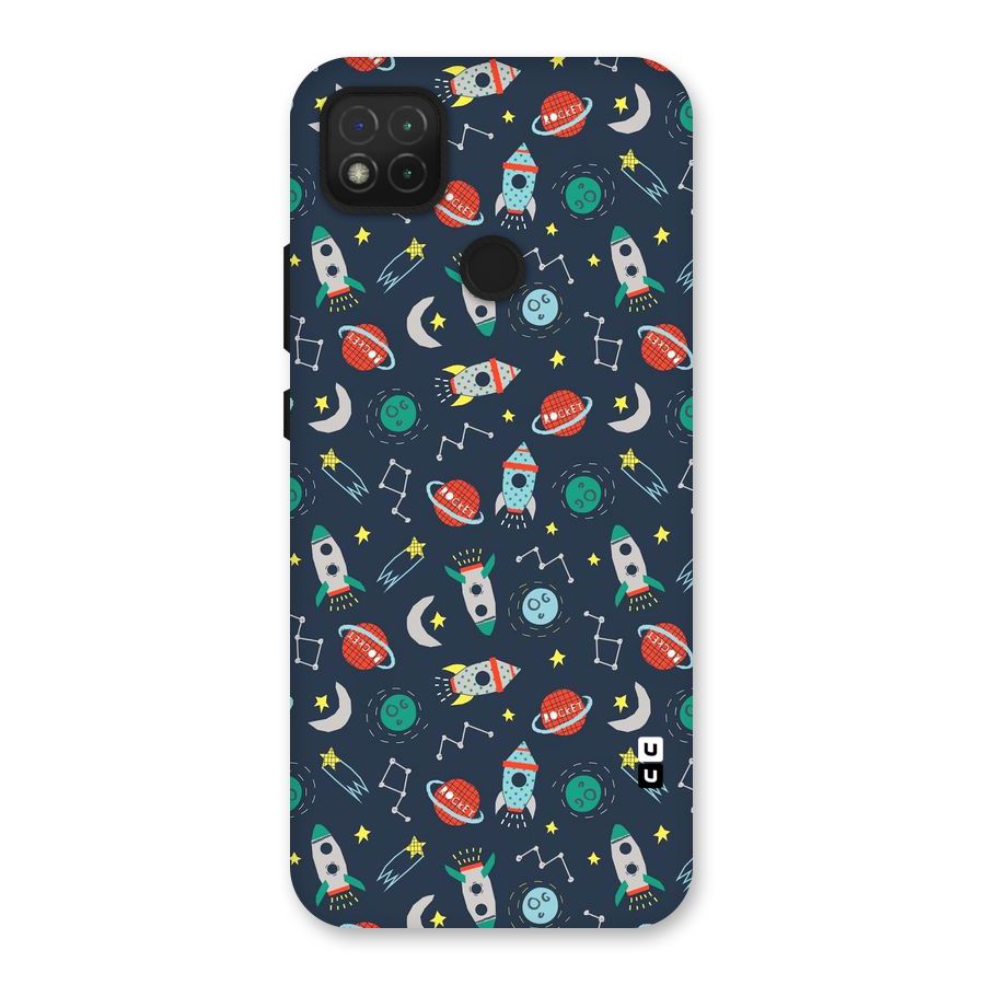 Space Rocket Pattern Back Case for Redmi 9