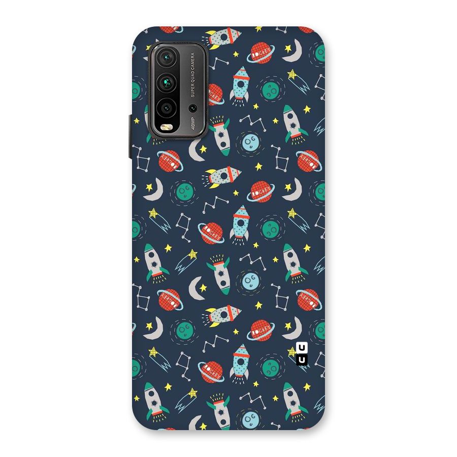 Space Rocket Pattern Back Case for Redmi 9 Power
