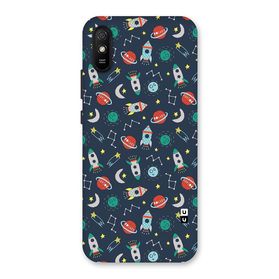 Space Rocket Pattern Back Case for Redmi 9i