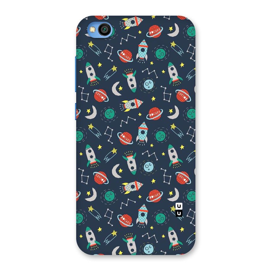 Space Rocket Pattern Back Case for Redmi Go