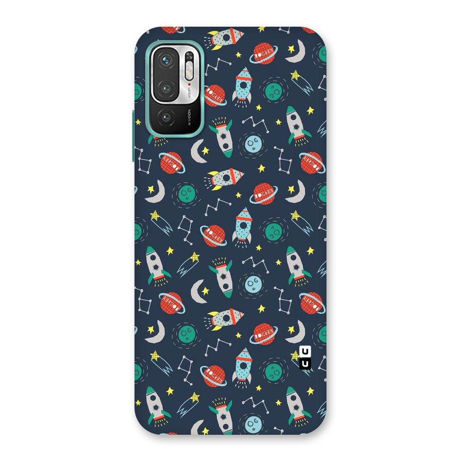 Space Rocket Pattern Back Case for Redmi Note 10T 5G